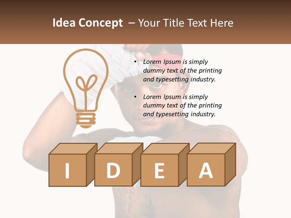 A Fighter Without Rules PowerPoint Template