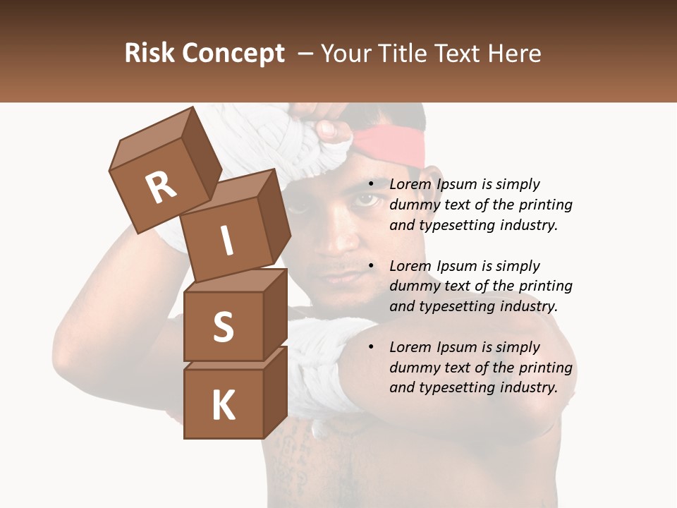 A Fighter Without Rules PowerPoint Template