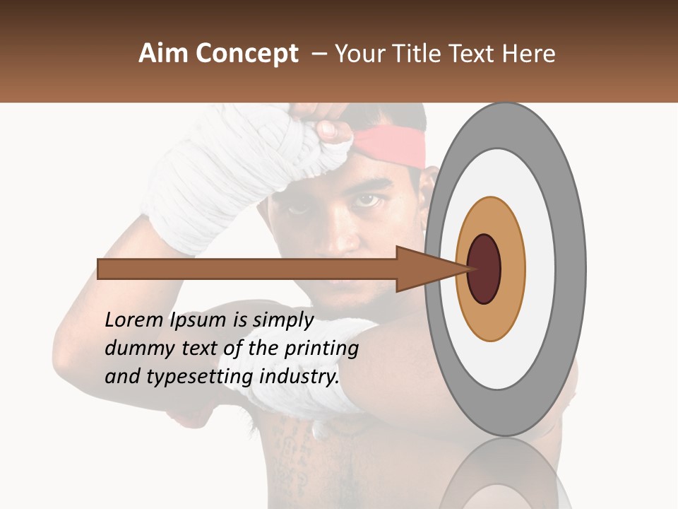 A Fighter Without Rules PowerPoint Template