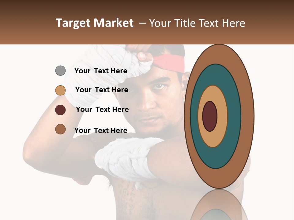 A Fighter Without Rules PowerPoint Template