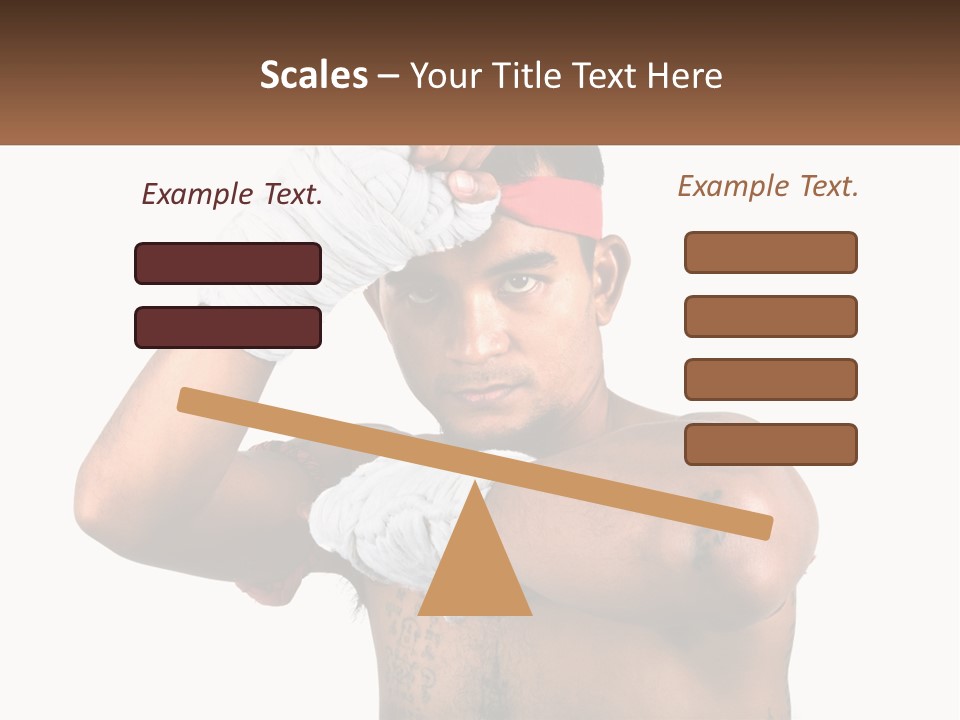 A Fighter Without Rules PowerPoint Template