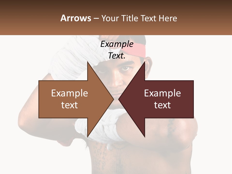 A Fighter Without Rules PowerPoint Template