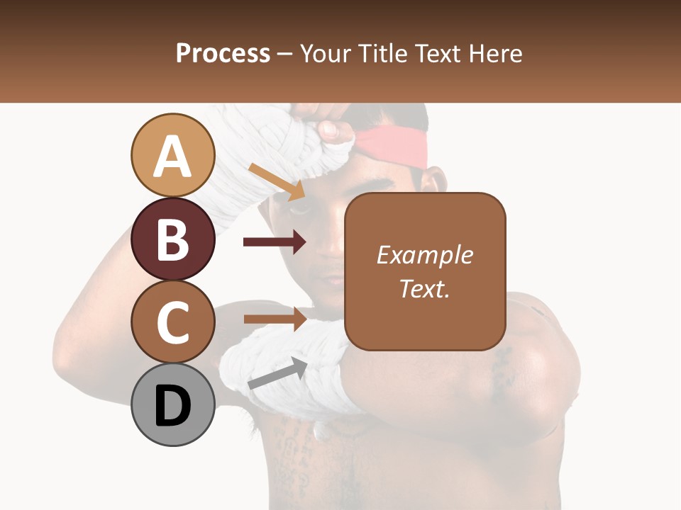 A Fighter Without Rules PowerPoint Template