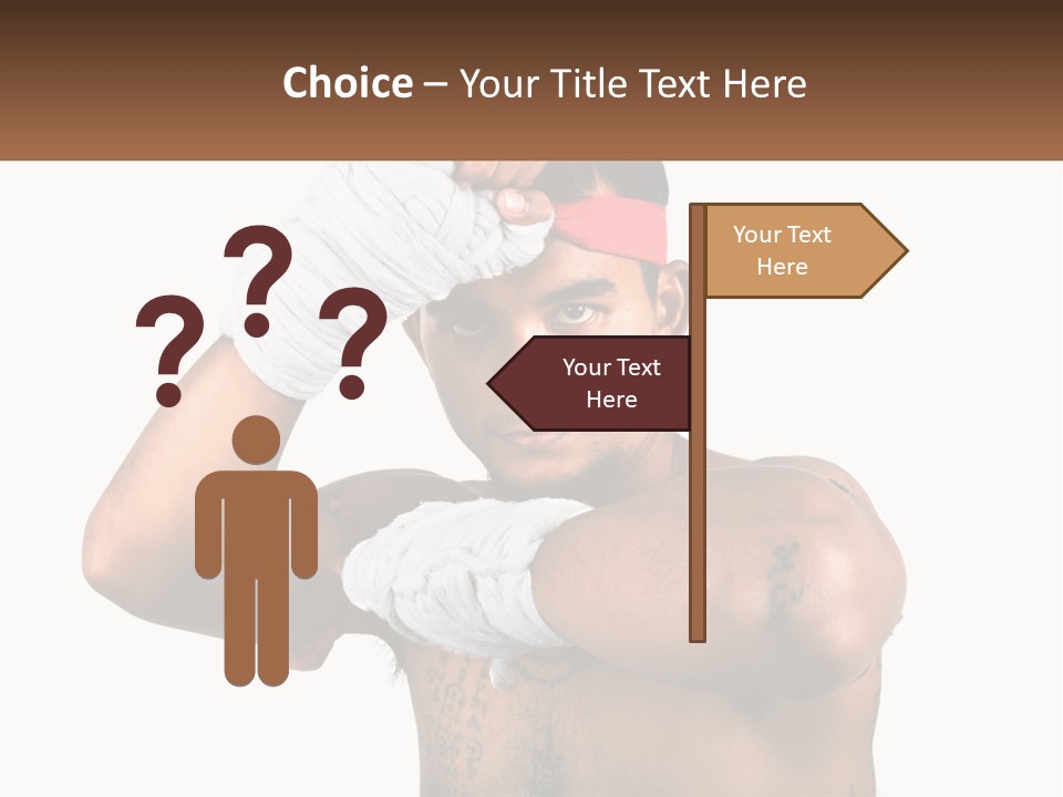 A Fighter Without Rules PowerPoint Template