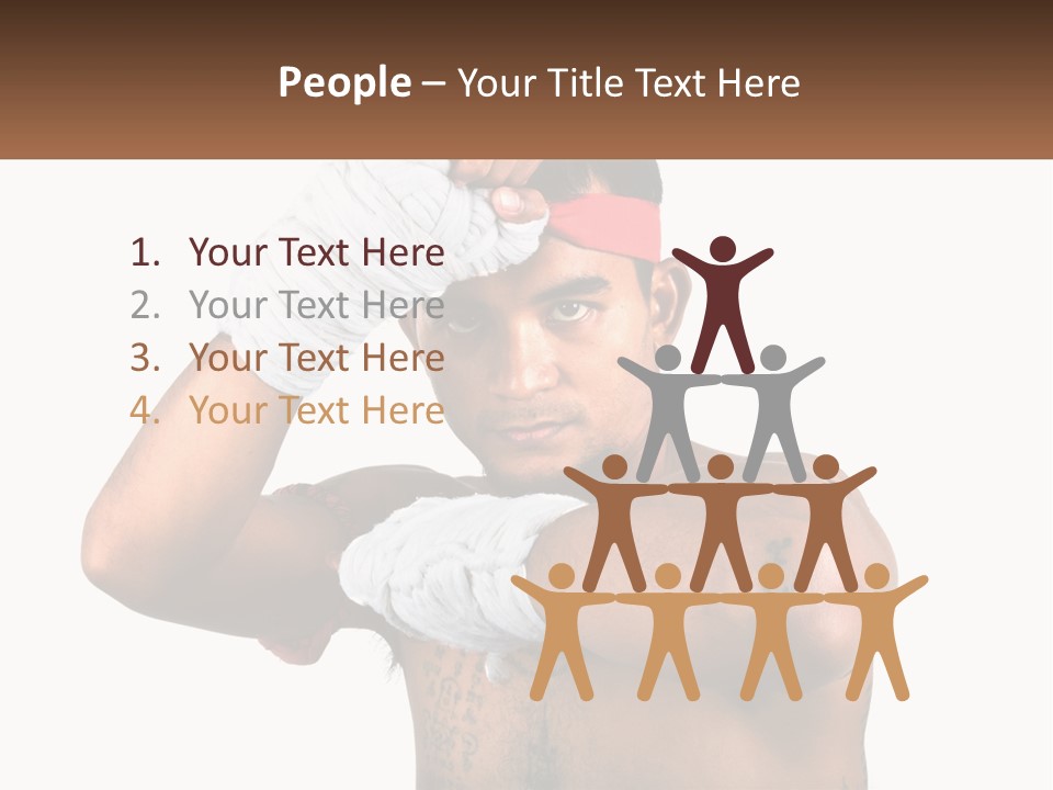 A Fighter Without Rules PowerPoint Template