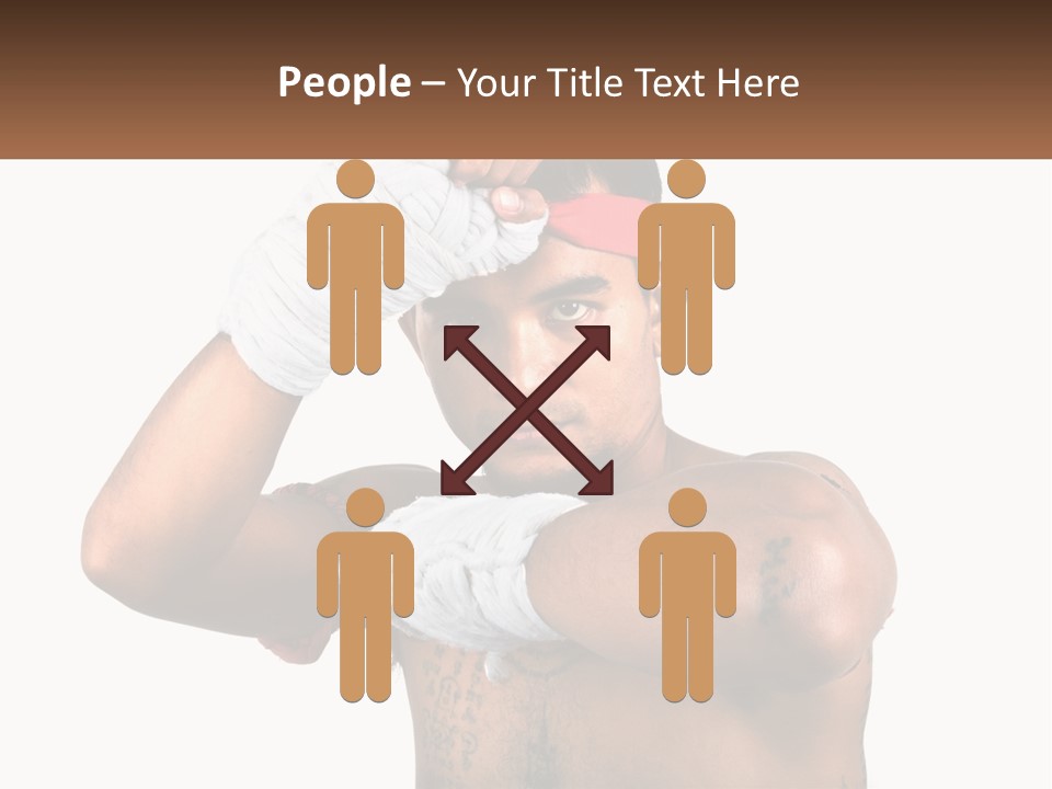 A Fighter Without Rules PowerPoint Template