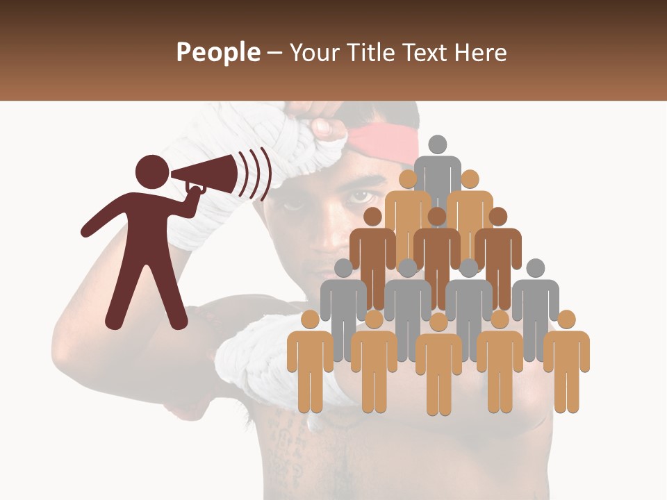 A Fighter Without Rules PowerPoint Template