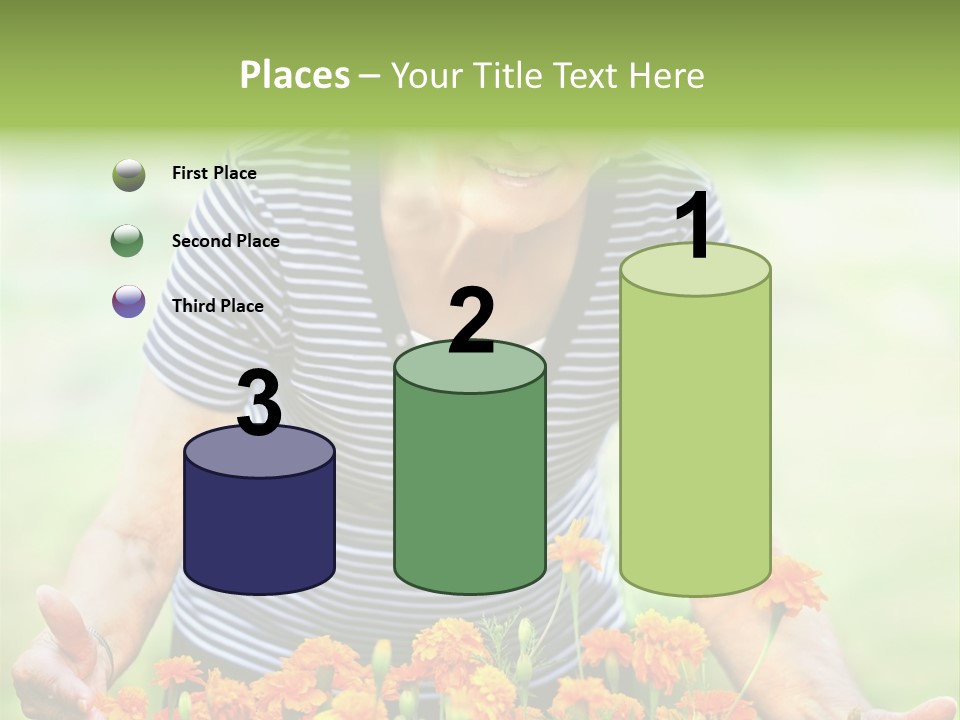 Grandmother Plants Flowers PowerPoint Template