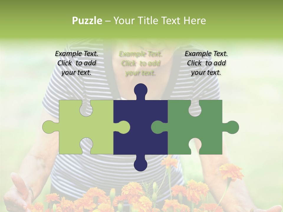 Grandmother Plants Flowers PowerPoint Template