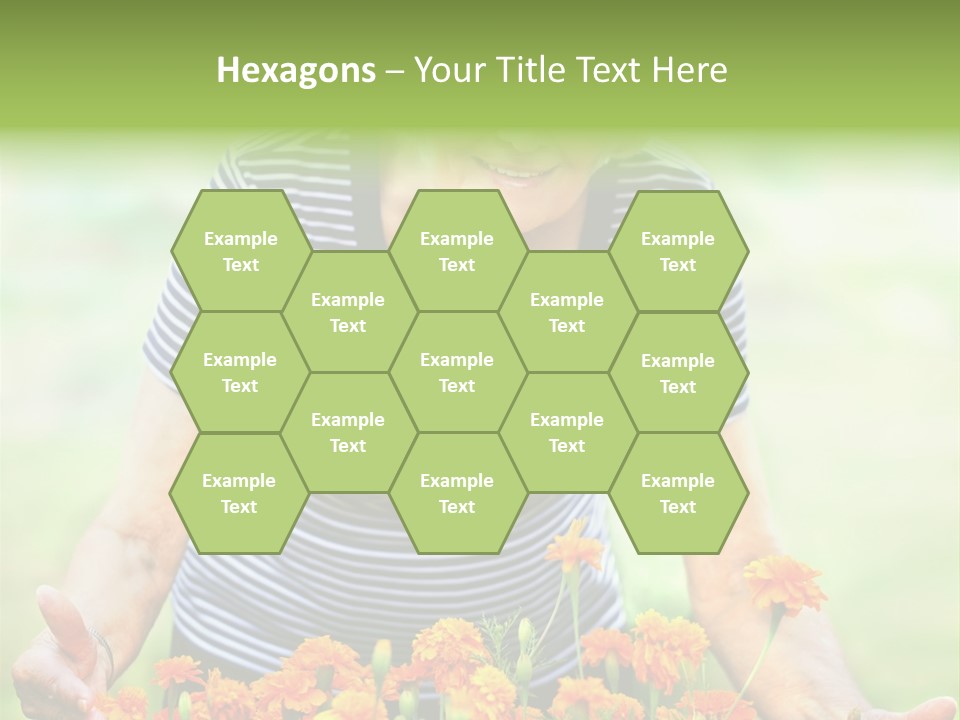 Grandmother Plants Flowers PowerPoint Template