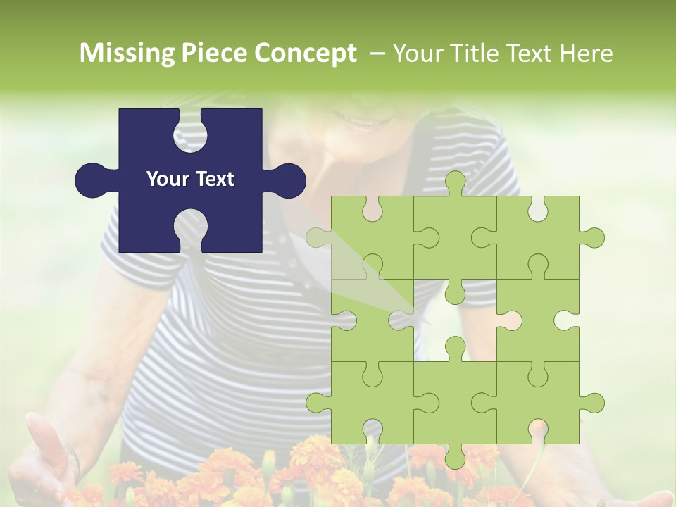 Grandmother Plants Flowers PowerPoint Template