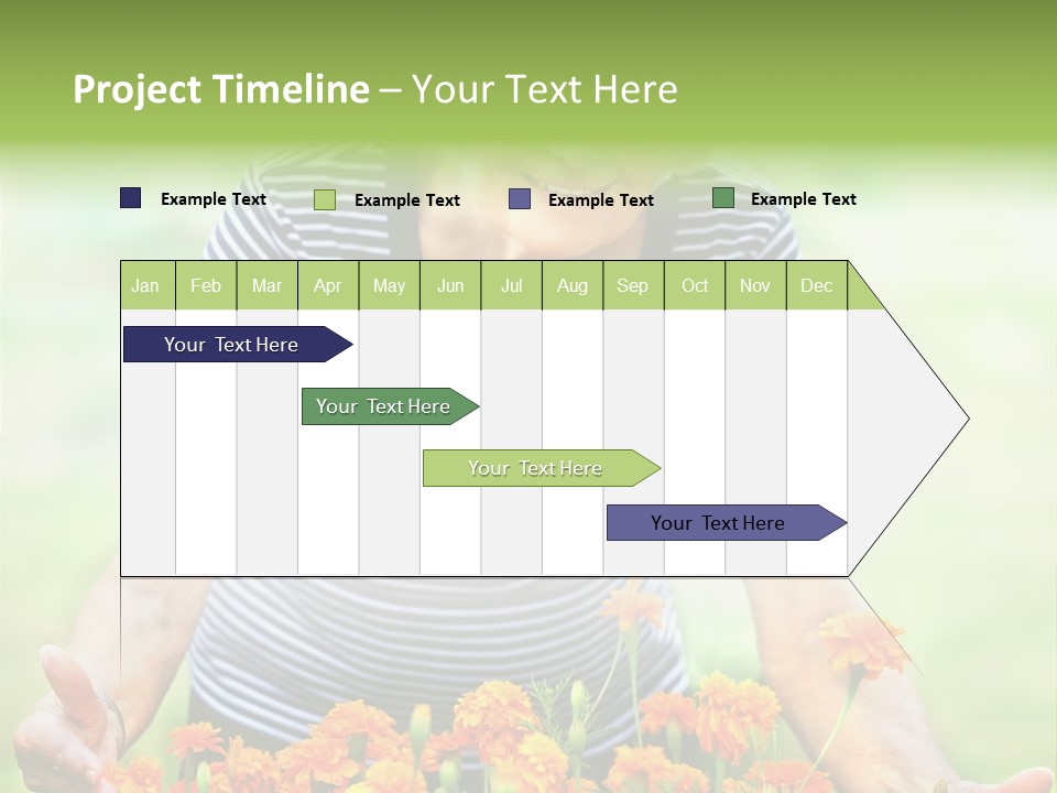 Grandmother Plants Flowers PowerPoint Template