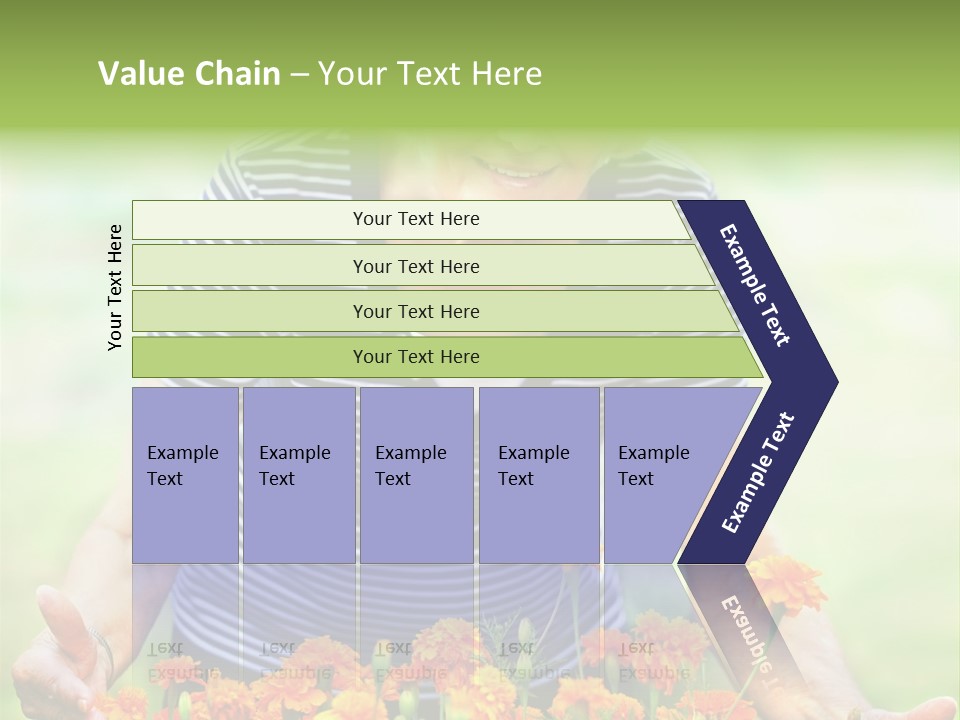 Grandmother Plants Flowers PowerPoint Template