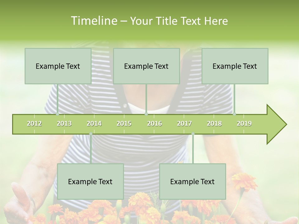 Grandmother Plants Flowers PowerPoint Template