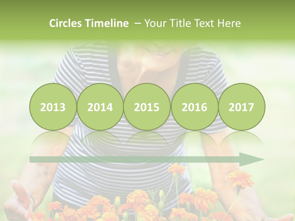 Grandmother Plants Flowers PowerPoint Template