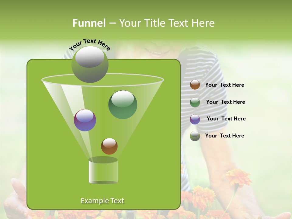 Grandmother Plants Flowers PowerPoint Template