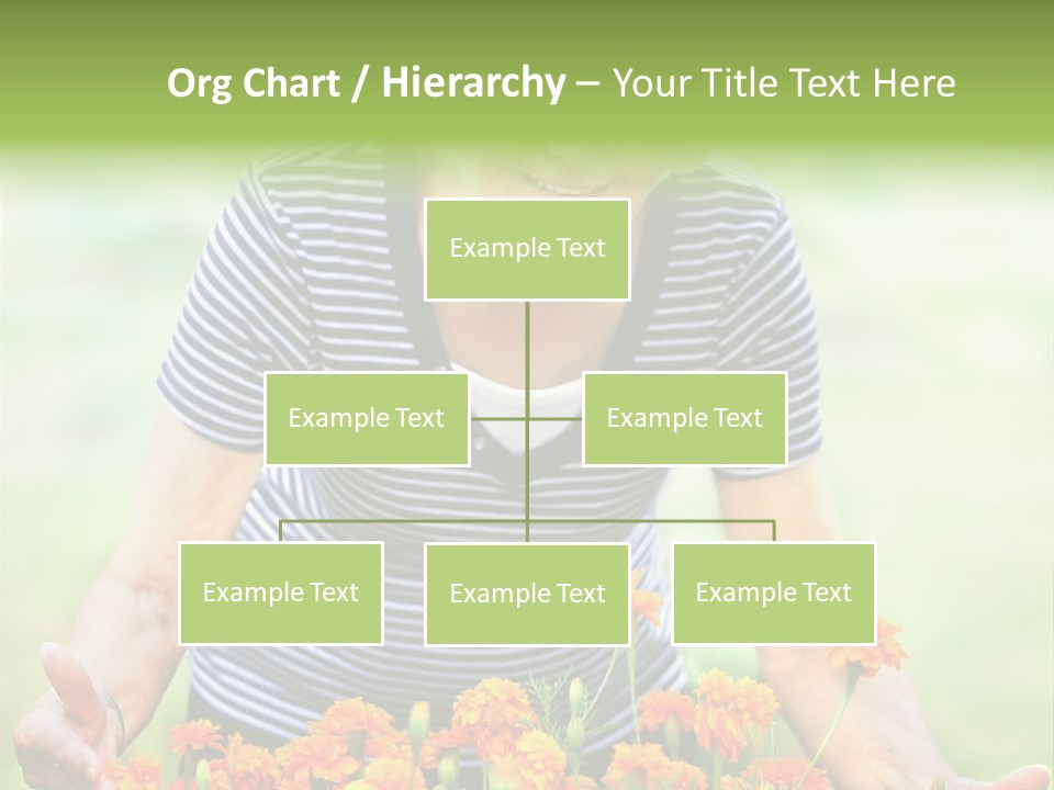 Grandmother Plants Flowers PowerPoint Template