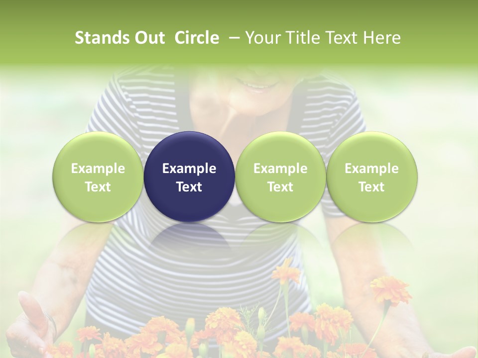 Grandmother Plants Flowers PowerPoint Template