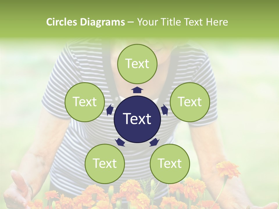 Grandmother Plants Flowers PowerPoint Template