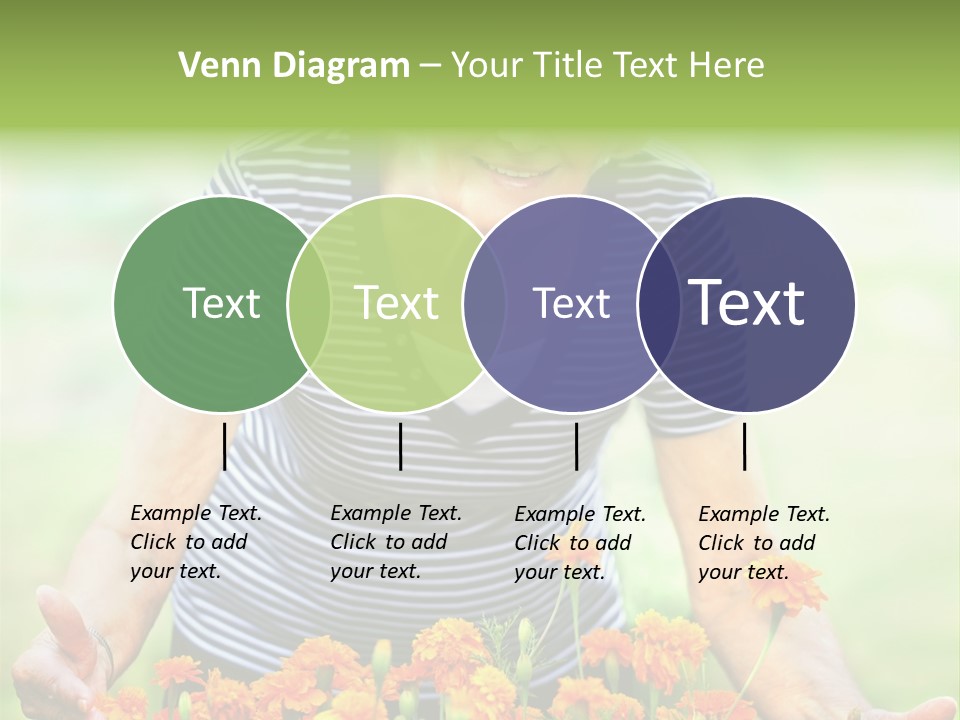 Grandmother Plants Flowers PowerPoint Template
