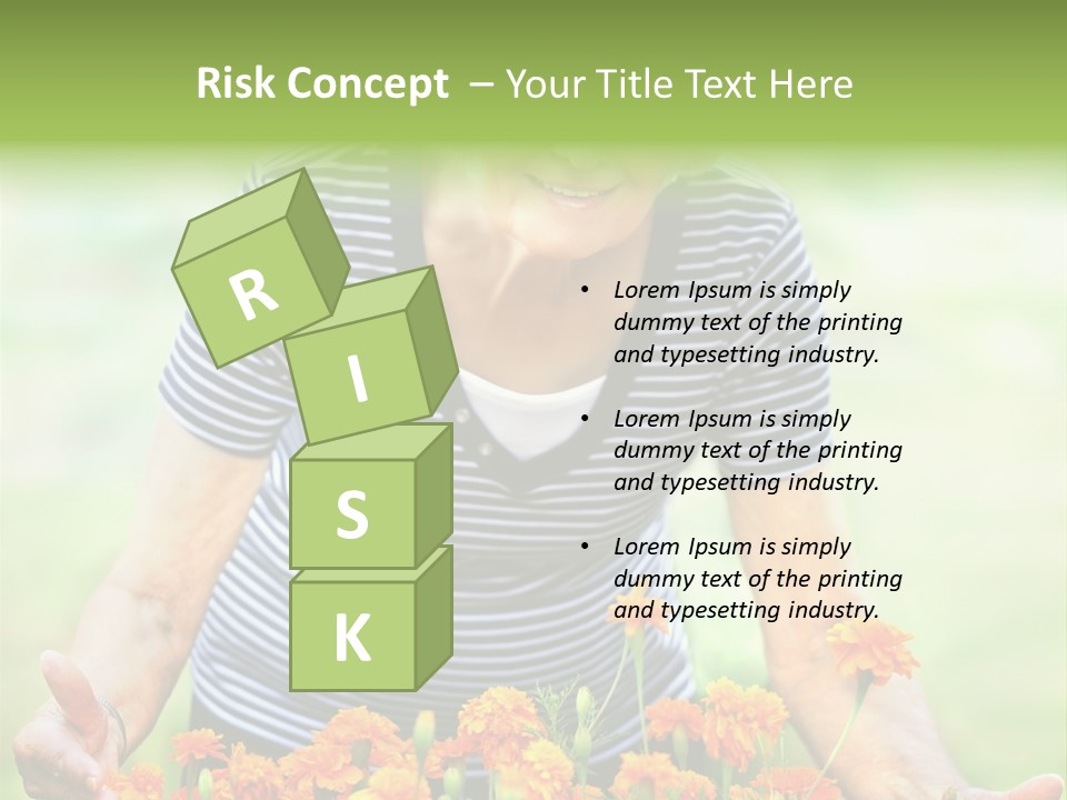 Grandmother Plants Flowers PowerPoint Template