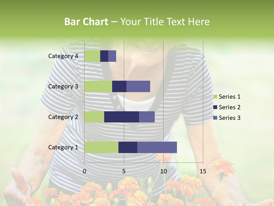 Grandmother Plants Flowers PowerPoint Template