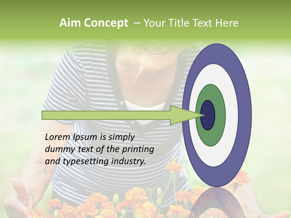 Grandmother Plants Flowers PowerPoint Template