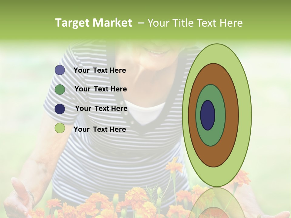 Grandmother Plants Flowers PowerPoint Template