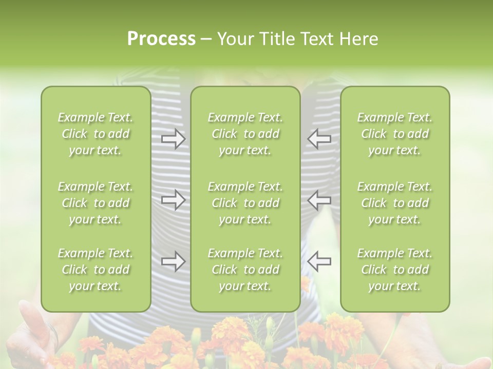 Grandmother Plants Flowers PowerPoint Template