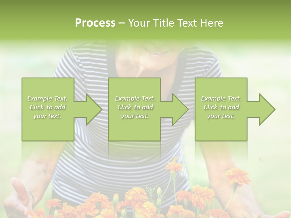 Grandmother Plants Flowers PowerPoint Template