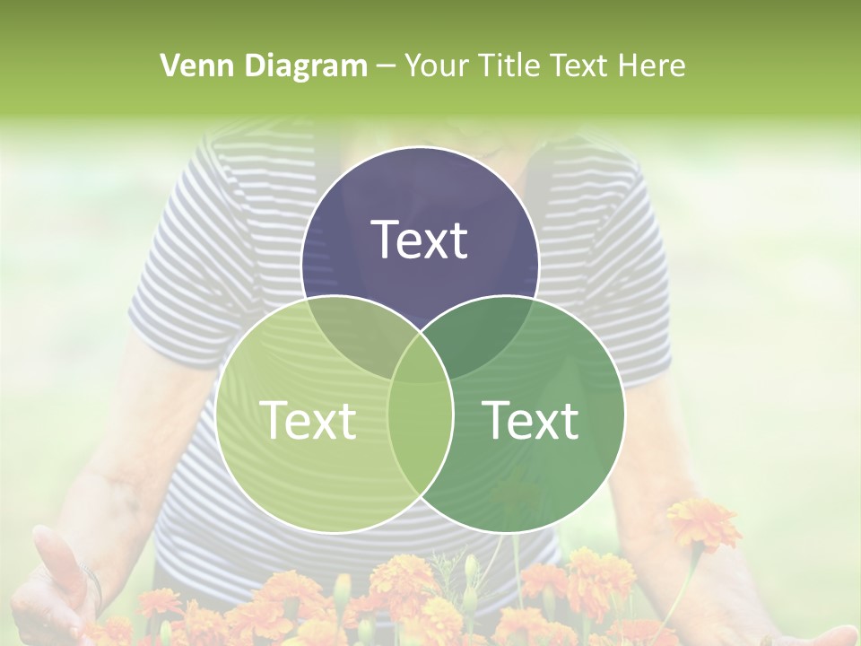 Grandmother Plants Flowers PowerPoint Template