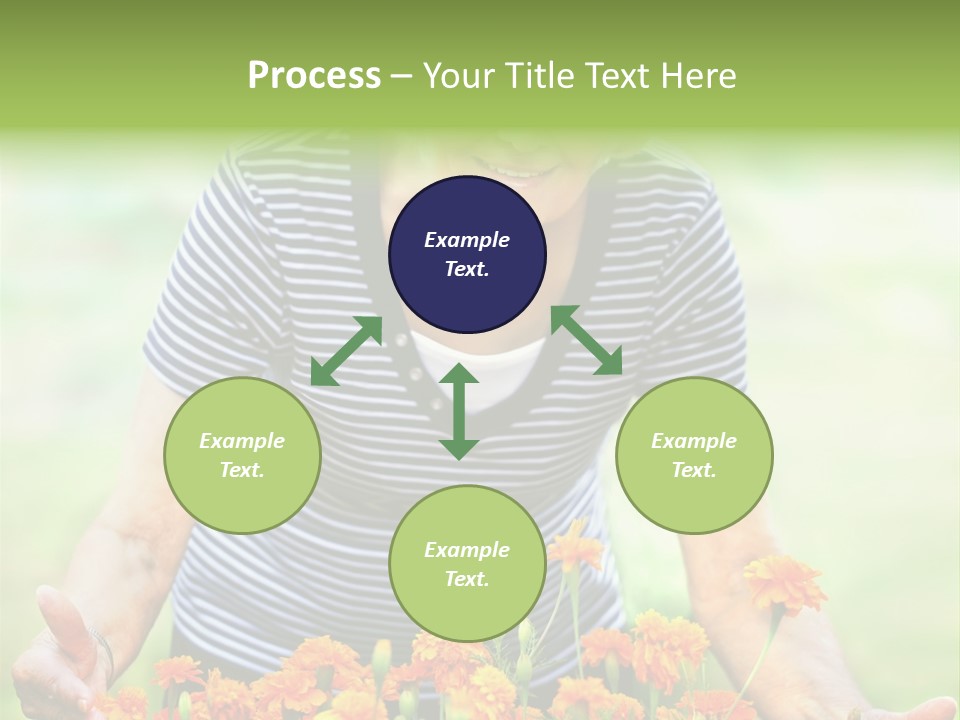 Grandmother Plants Flowers PowerPoint Template