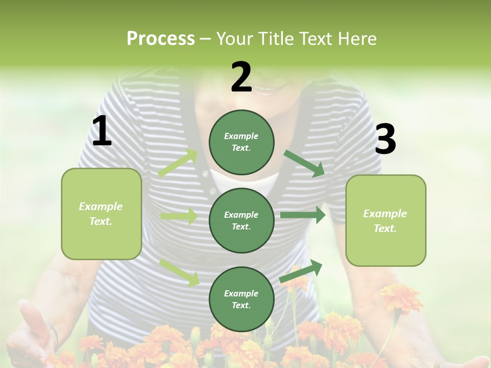 Grandmother Plants Flowers PowerPoint Template