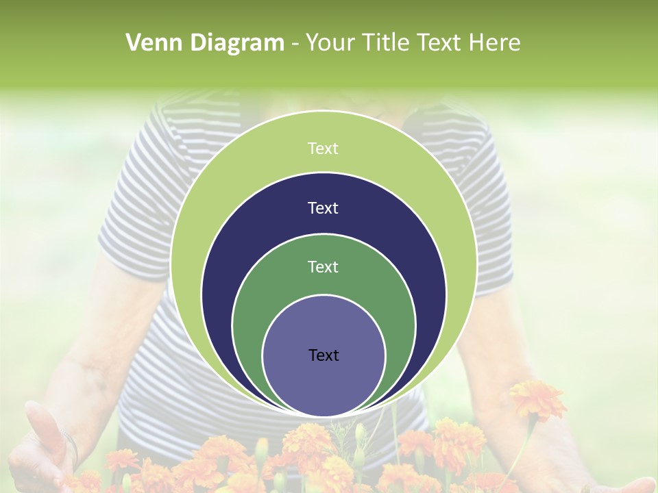 Grandmother Plants Flowers PowerPoint Template