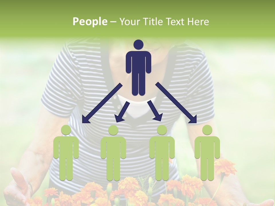 Grandmother Plants Flowers PowerPoint Template