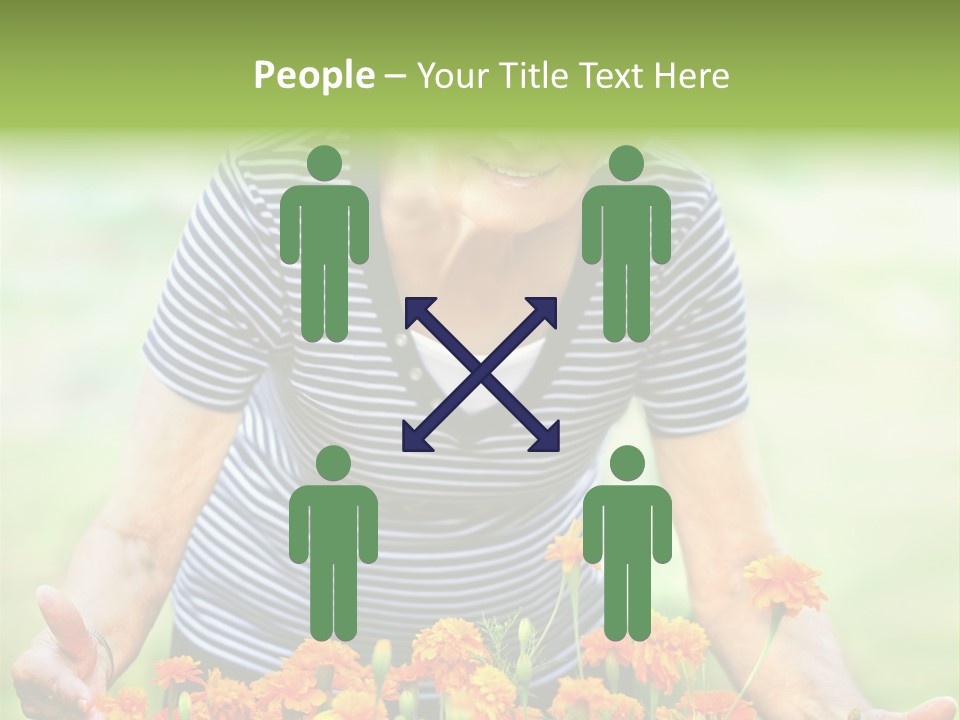 Grandmother Plants Flowers PowerPoint Template