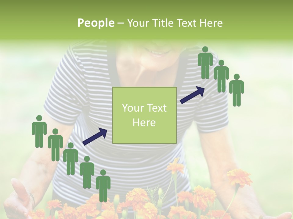Grandmother Plants Flowers PowerPoint Template