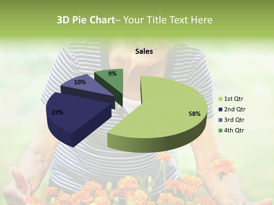 Grandmother Plants Flowers PowerPoint Template