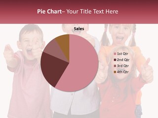 Group Of Children Smiling PowerPoint Template