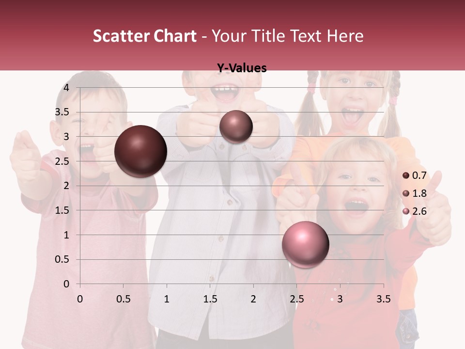 Group Of Children Smiling PowerPoint Template