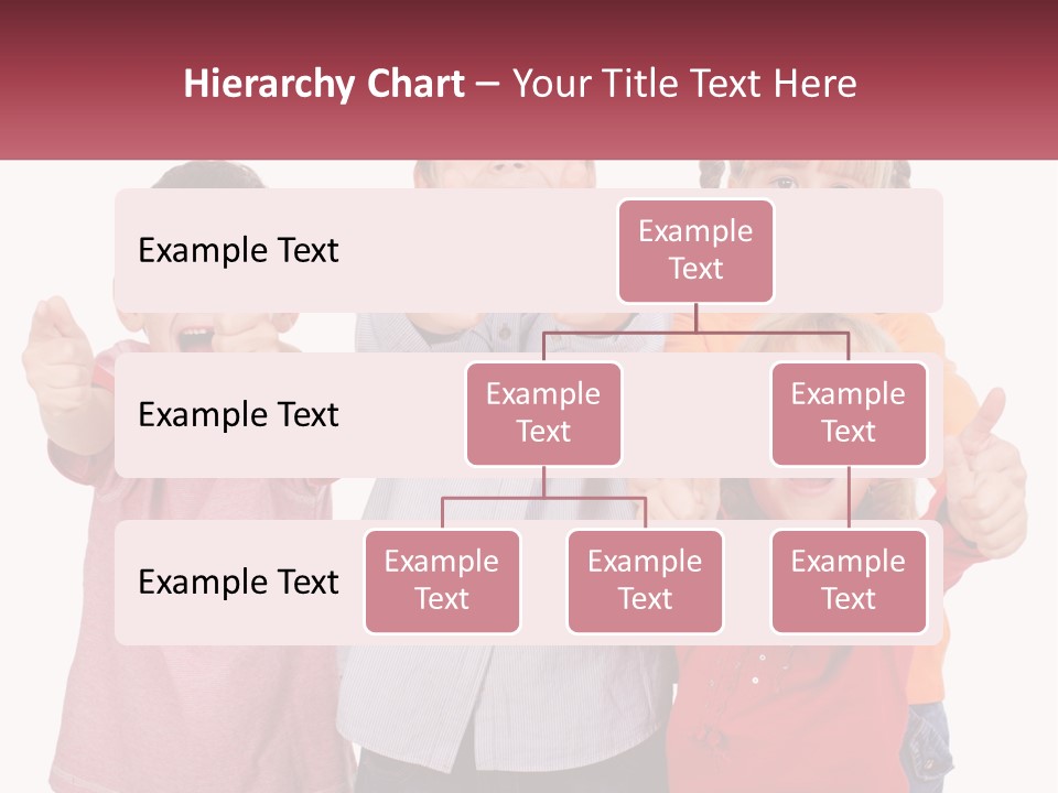 Group Of Children Smiling PowerPoint Template