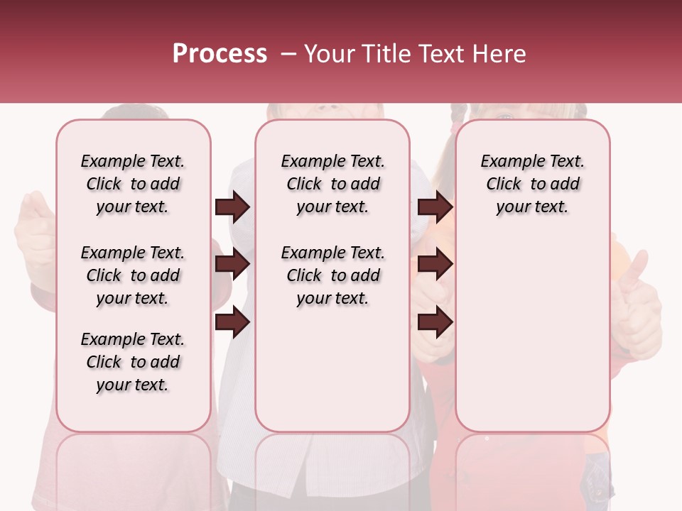 Group Of Children Smiling PowerPoint Template