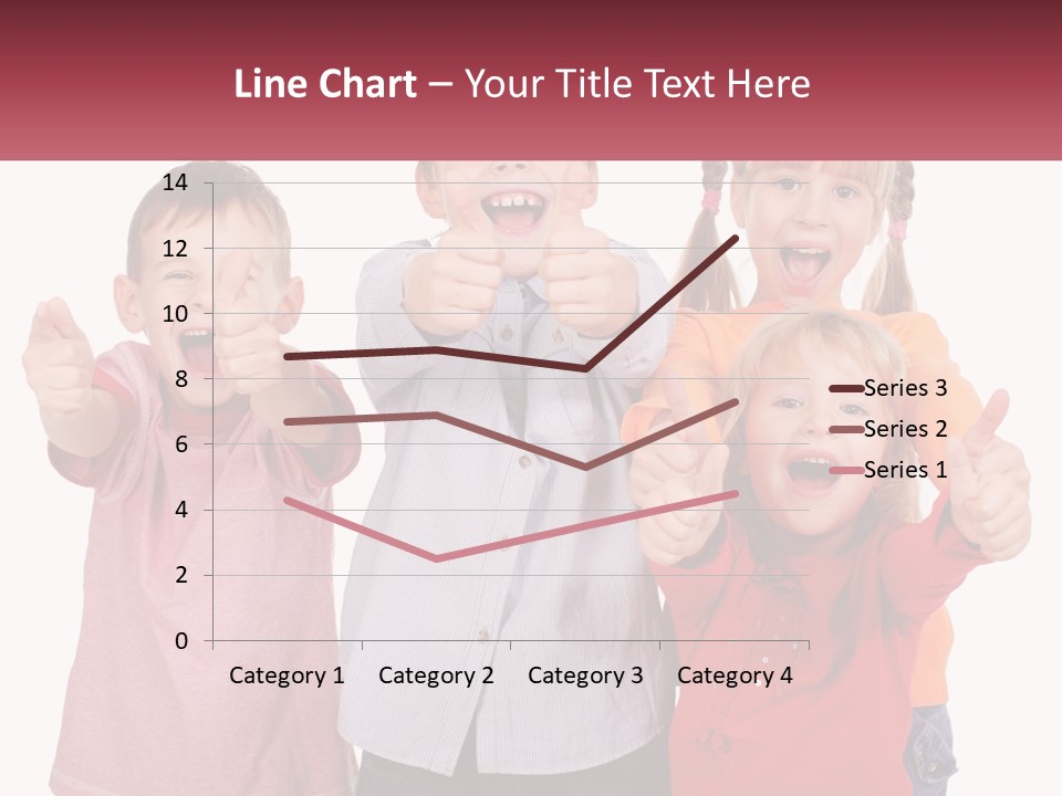 Group Of Children Smiling PowerPoint Template