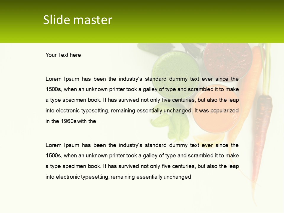 Carrot Juice PowerPoint Template
