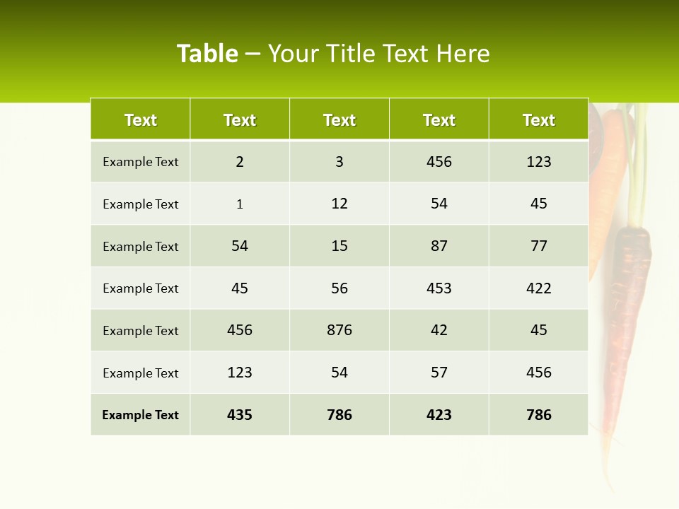 Carrot Juice PowerPoint Template