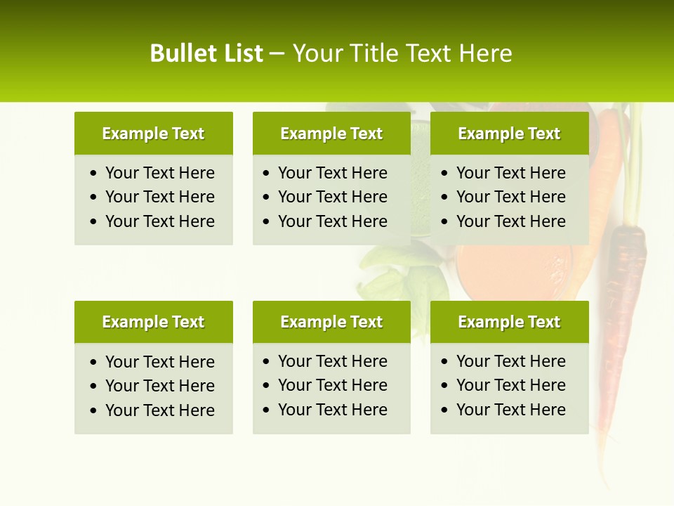 Carrot Juice PowerPoint Template