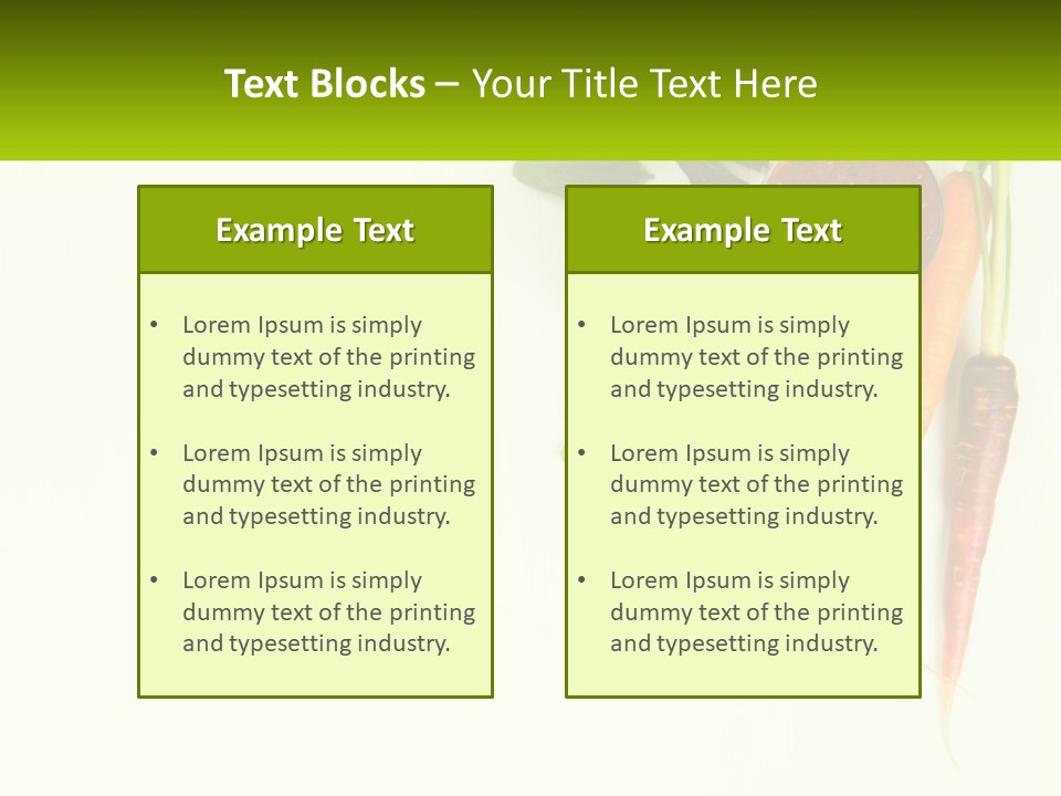 Carrot Juice PowerPoint Template