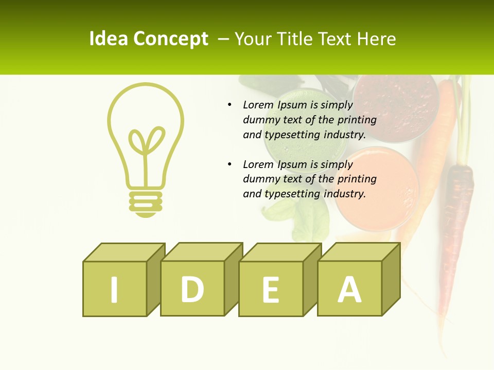 Carrot Juice PowerPoint Template