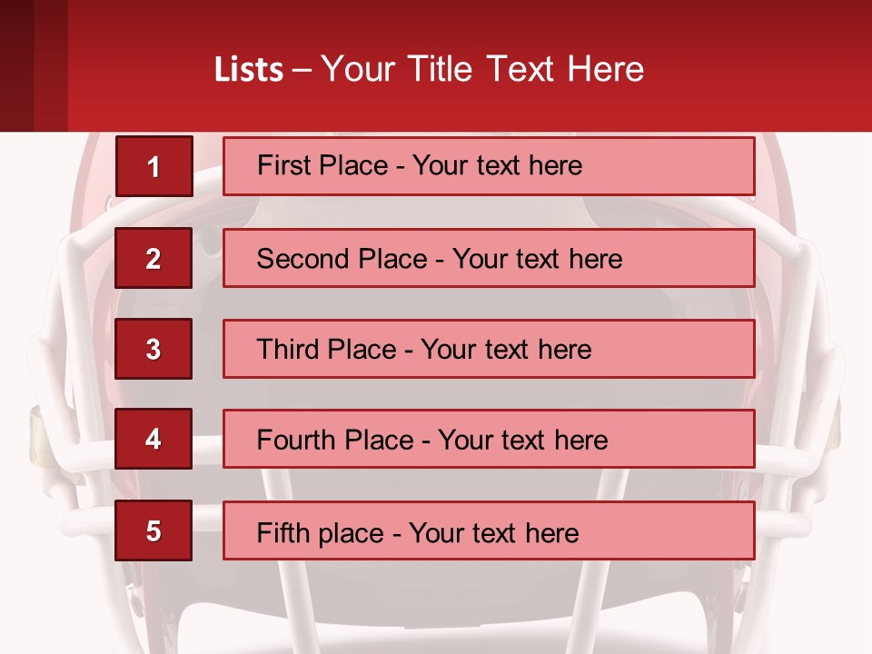 Football Helmet PowerPoint Template