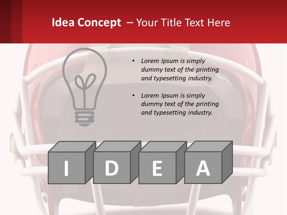 Football Helmet PowerPoint Template